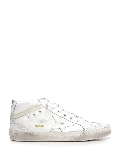 Shop Golden Goose Deluxe Brand Mid Star Sneakers In White