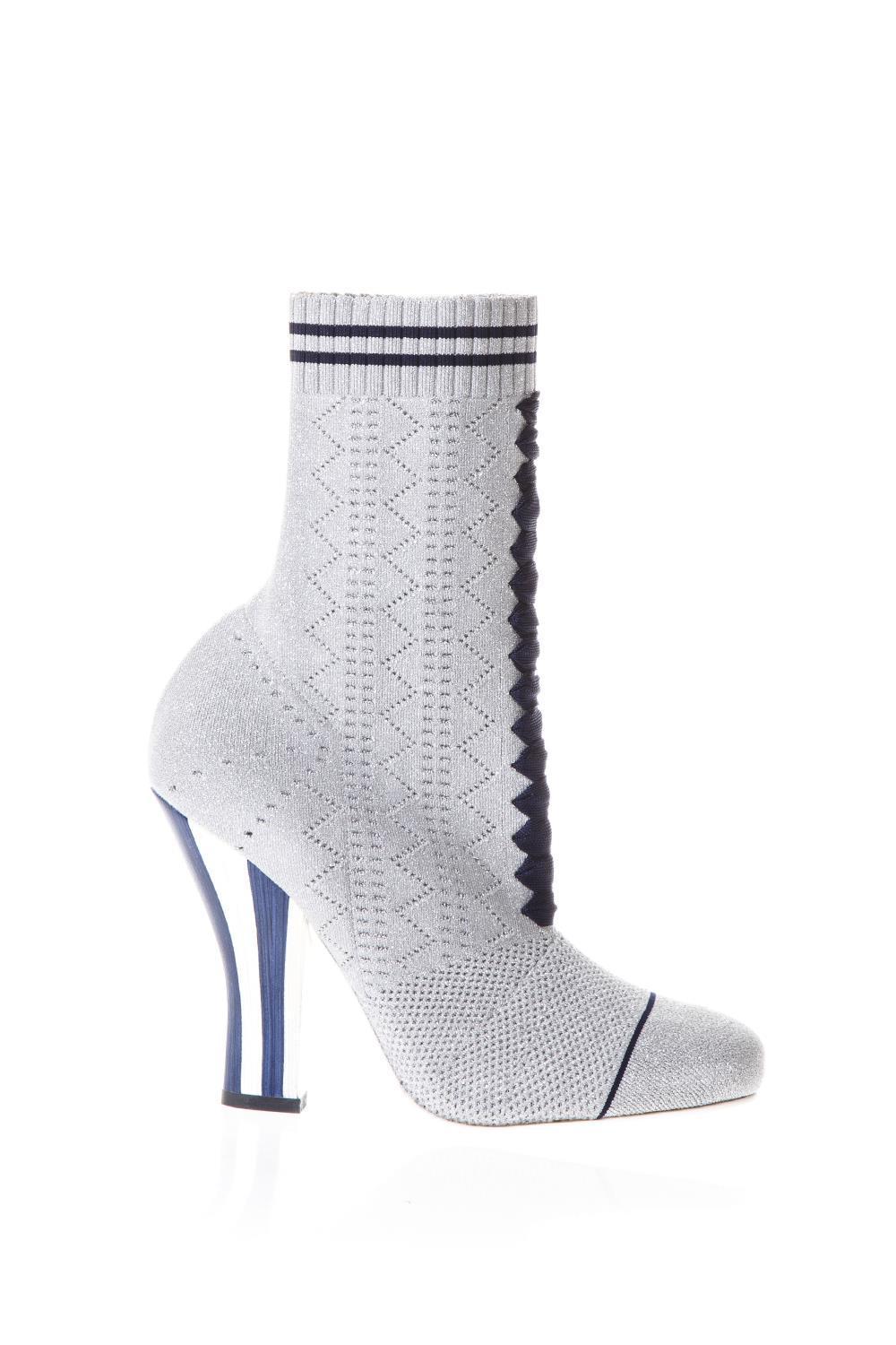 fendi silver boots
