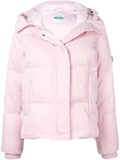 Shop Kenzo Oversized Puffer Jacket - Pink