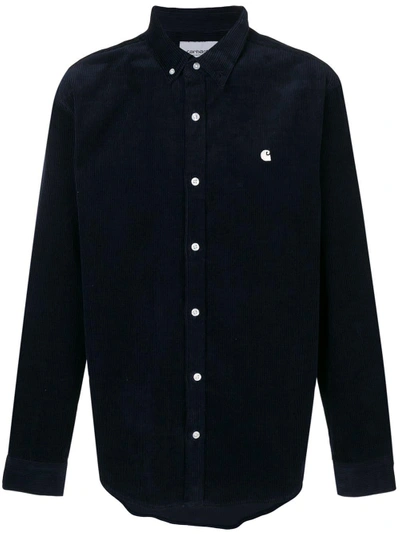 Shop Carhartt Corduroy Button-down Shirt In Blue