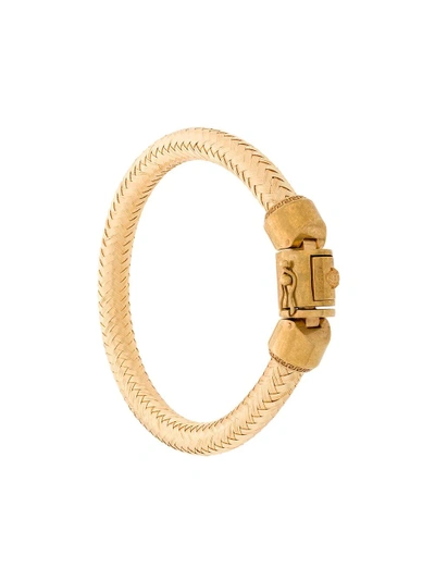 Shop Versace Rope Bracelet In Gold