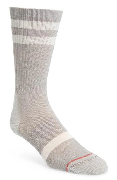 Shop Stance Joven Classic Crew Socks In Grey