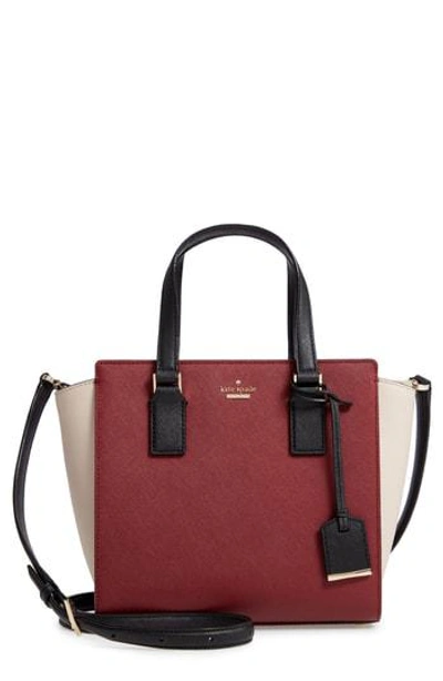 Shop Kate Spade Cameron Street - Small Hayden Leather Satchel - Red In Sienna Multi
