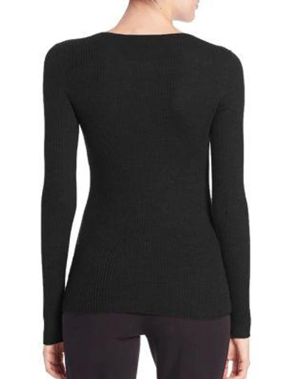Shop Theory Mirzi Refined Merino Wool Sweater In Deep Navy