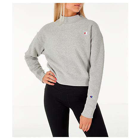 mock neck champion sweatshirt