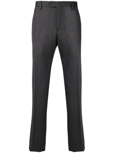 Shop Ferragamo Salvatore  Classic Tailored Trousers - Grey