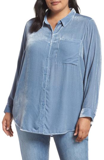 eileen fisher velvet shirt