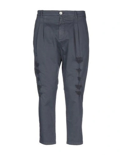 Shop Aglini Casual Pants In Slate Blue