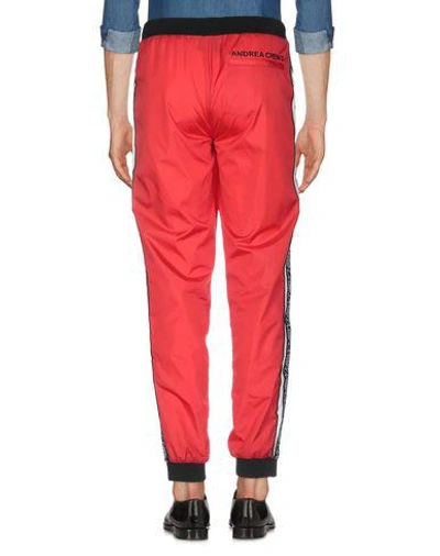 Shop Andrea Crews Casual Pants In Red