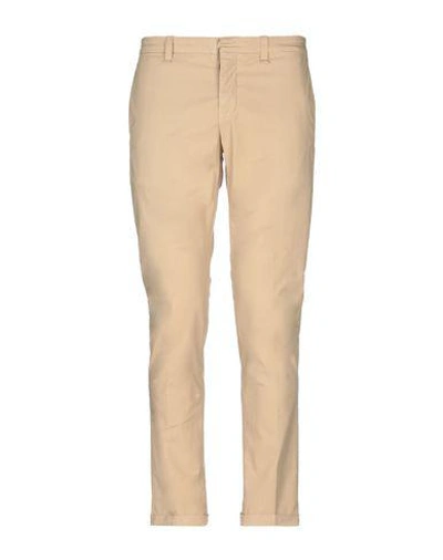 Shop Dondup Casual Pants In Sand