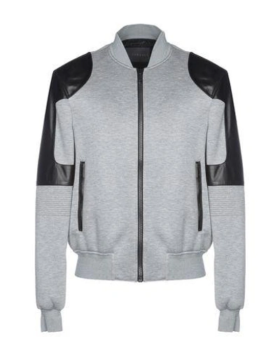 Shop Versace Jackets In Grey
