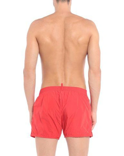 Shop Dsquared2 Swim Shorts In Red