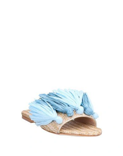 Shop Polly Plume Sandals In Sky Blue