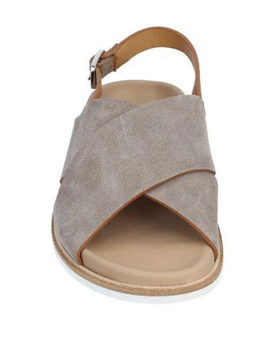Shop Alberto Fermani Sandals In Dove Grey