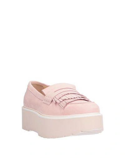 Hogan H355 Maxi Sole Pink Loafers In Pink