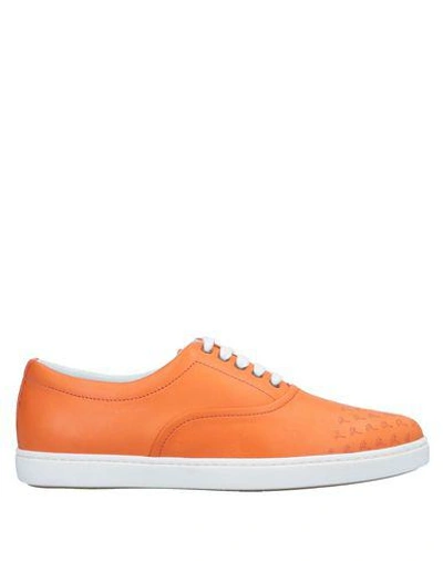 Shop Tomas Maier Sneakers In Orange