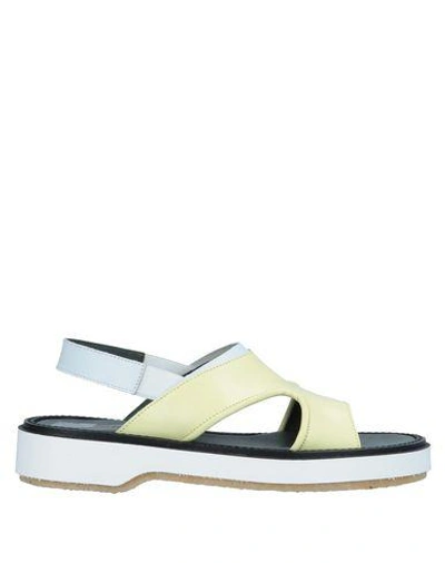 Shop Adieu Sandals In Light Yellow