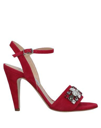 Shop Giampaolo Viozzi Sandals In Red