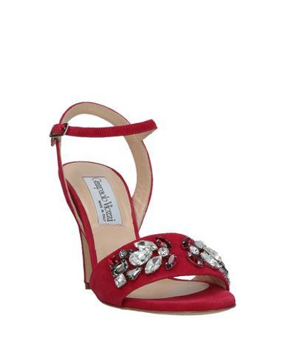 Shop Giampaolo Viozzi Sandals In Red