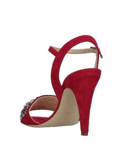 Shop Giampaolo Viozzi Sandals In Red