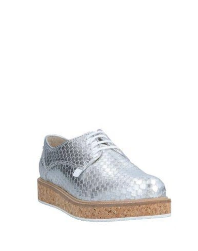 Trussardi Jeans Lace-up Shoes In Silver