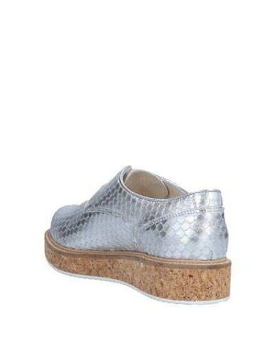Trussardi Jeans Lace-up Shoes In Silver