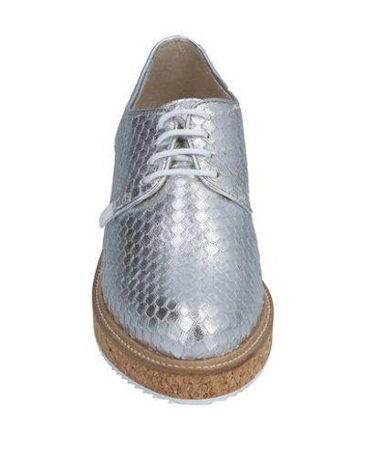 Trussardi Jeans Lace-up Shoes In Silver