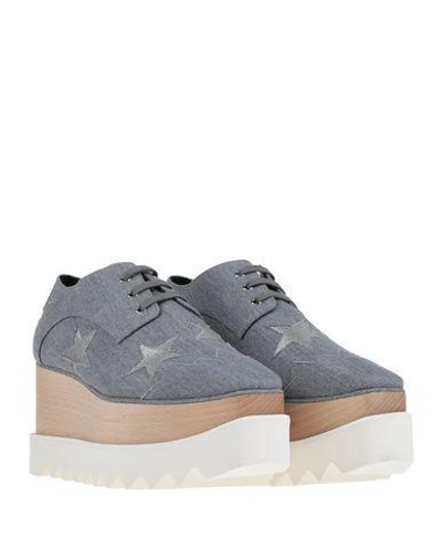 Shop Stella Mccartney Lace-up Shoes In Grey