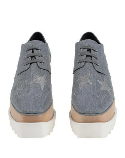 Shop Stella Mccartney Lace-up Shoes In Grey