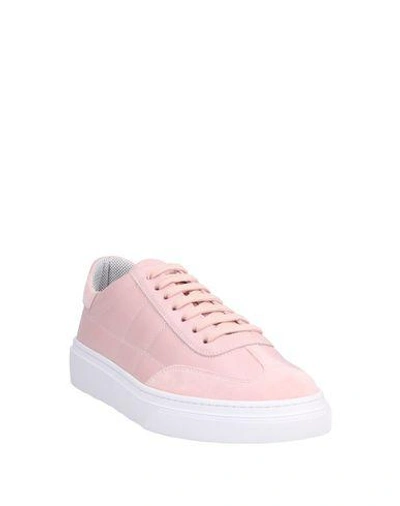 Shop Hogan Woman Sneakers Light Pink Size 5 Soft Leather