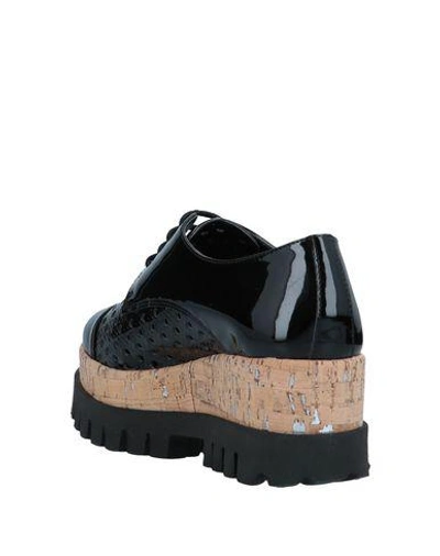 Shop Cult Woman Lace-up Shoes Black Size 7 Textile Fibers