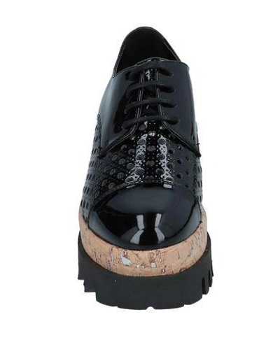 Shop Cult Woman Lace-up Shoes Black Size 7 Textile Fibers