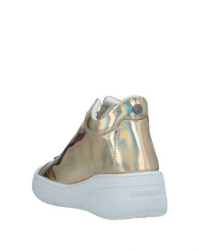 Ruco Line Sneakers In Gold