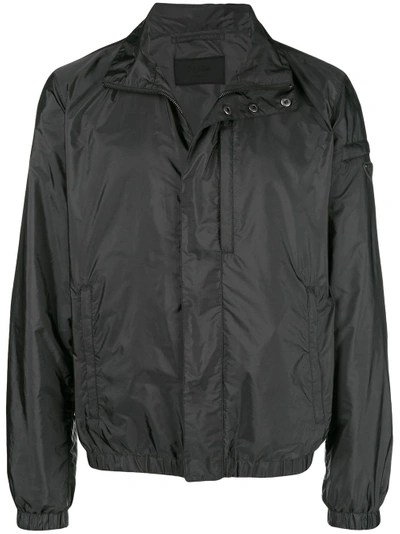 Shop Prada Bomber Jacket In Grey