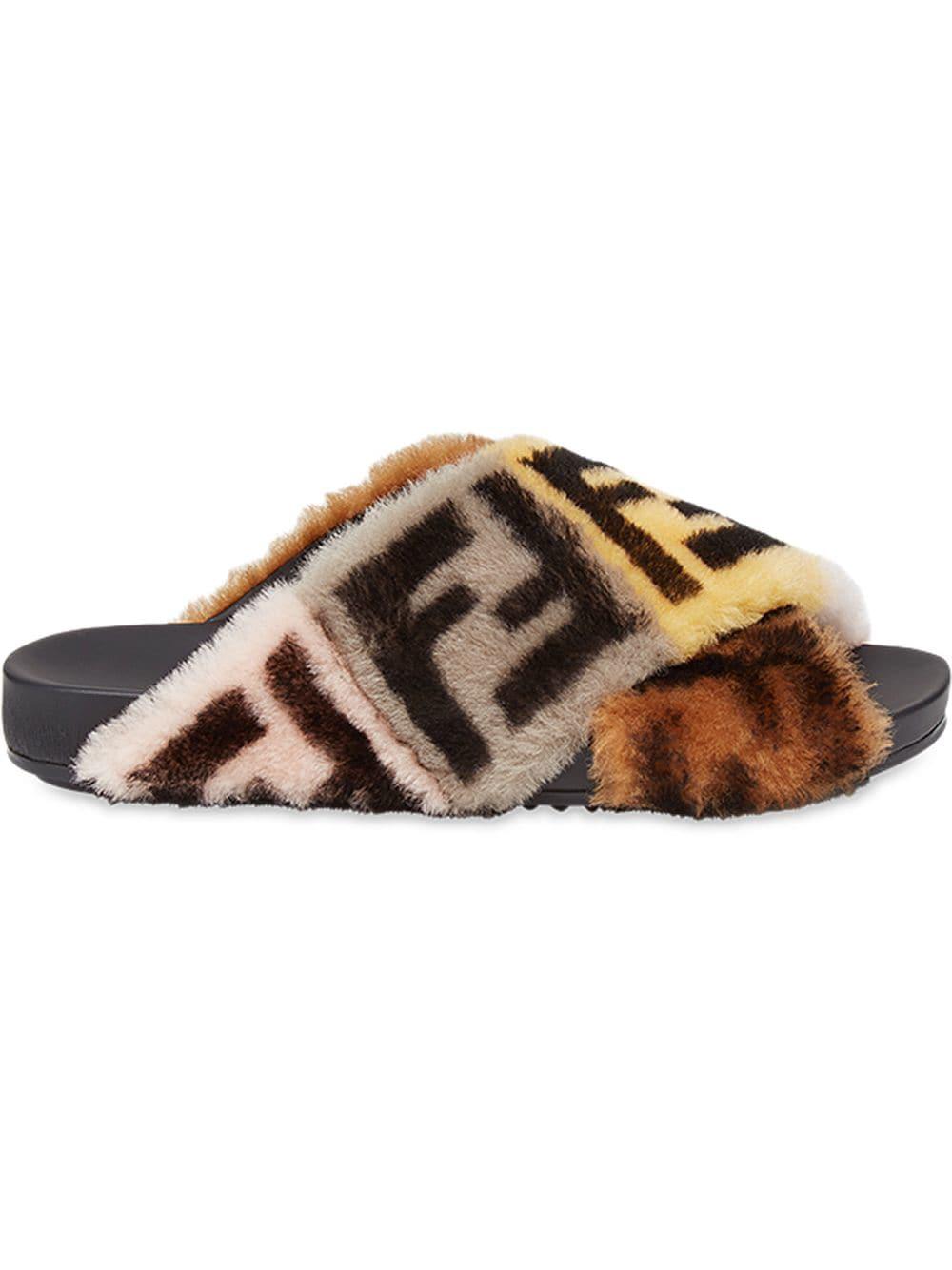 fendi criss cross slides