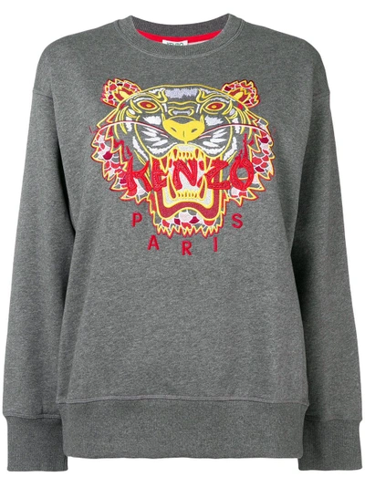 Shop Kenzo 'dragon Tiger' Sweatshirt In Grey