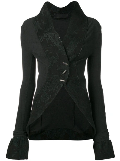 Shop Marc Le Bihan Fitted Toggle Jacket In Black