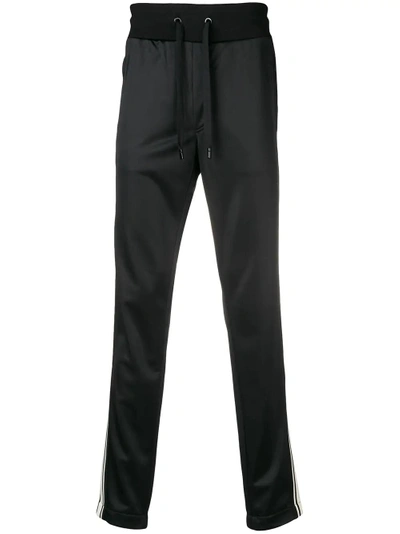 Shop Dolce & Gabbana Side Stripe Track Pants - Black