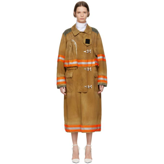 Calvin Klein 205w39nyc Brown Fireman Coat | ModeSens