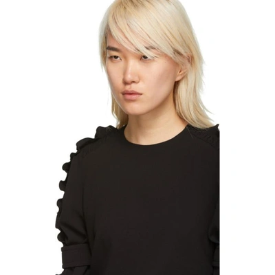 Shop Chloé Chloe Black Ruched Blouse In 001 Black