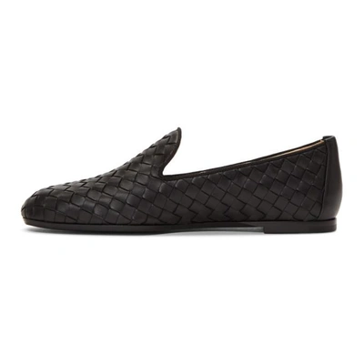 BOTTEGA VENETA 黑色 INTRECCIATO 乐福鞋