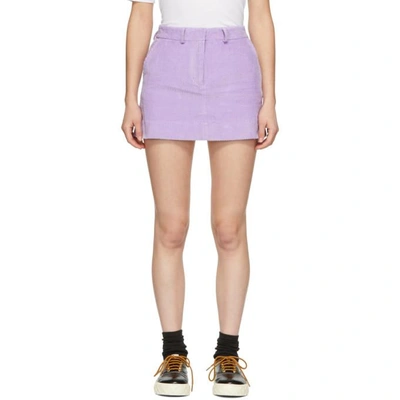 Shop Ashley Williams Purple Executive Miniskirt