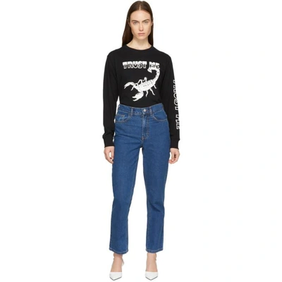 Shop Ashley Williams Ssense Exclusive Blue Ashley Jeans In Blue Denim