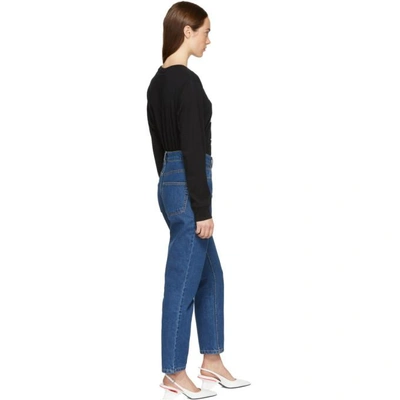 Shop Ashley Williams Ssense Exclusive Blue Ashley Jeans In Blue Denim