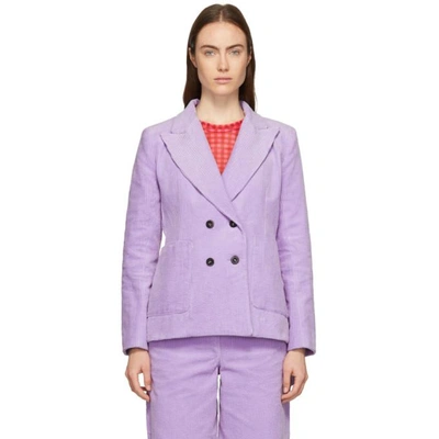 Shop Ashley Williams Purple Executive Blazer In Lilac