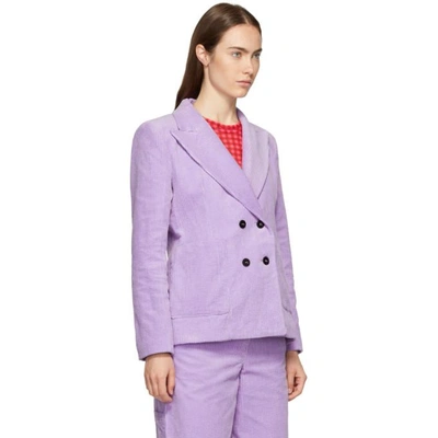 ASHLEY WILLIAMS 紫色 EXECUTIVE 西装外套