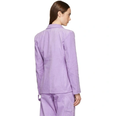 Shop Ashley Williams Purple Executive Blazer In Lilac