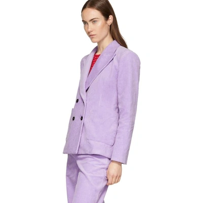 ASHLEY WILLIAMS 紫色 EXECUTIVE 西装外套