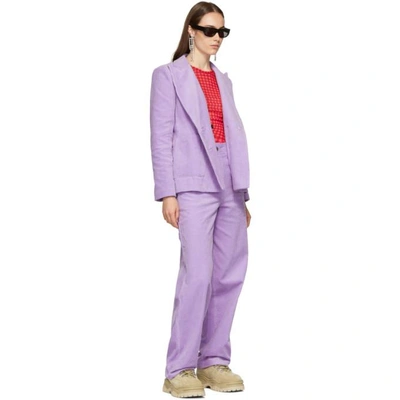 Shop Ashley Williams Purple Executive Blazer In Lilac