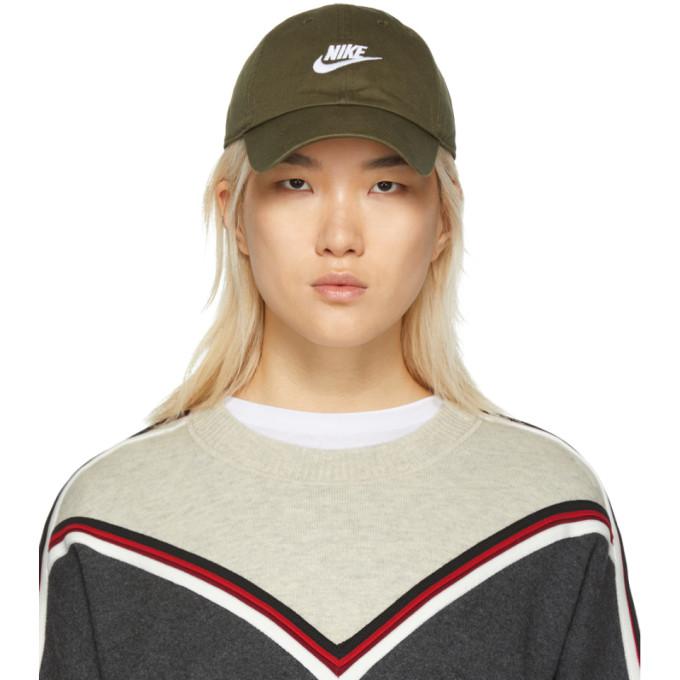 nike olive green cap